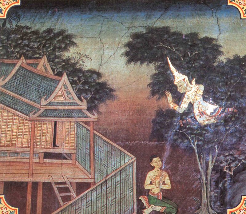 temple painting of Pannika Jataka