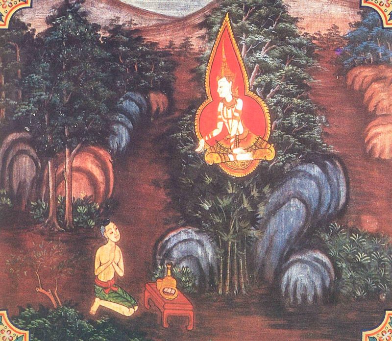 temple painting of Kundakapuva Jataka