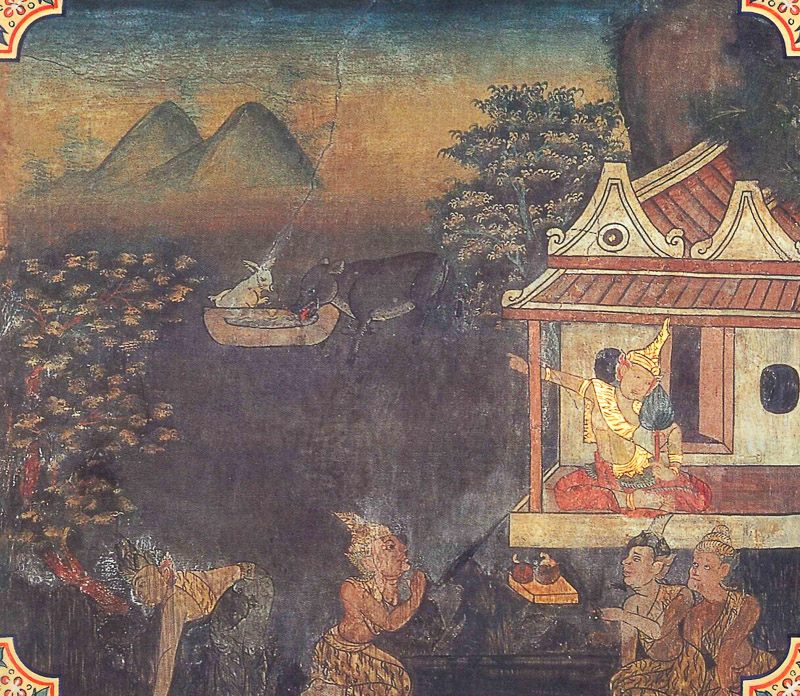 temple painting of Amba Jataka