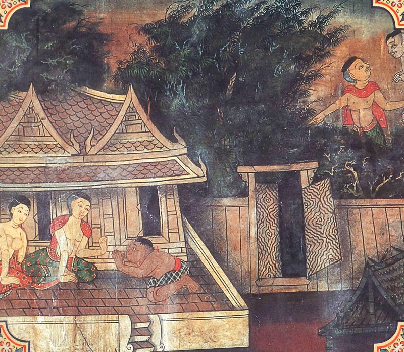 temple painting of Kalanduka Jataka