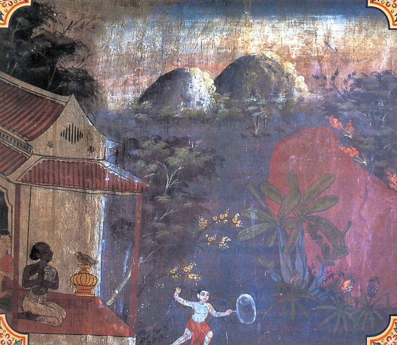 temple painting of Radha Jataka
