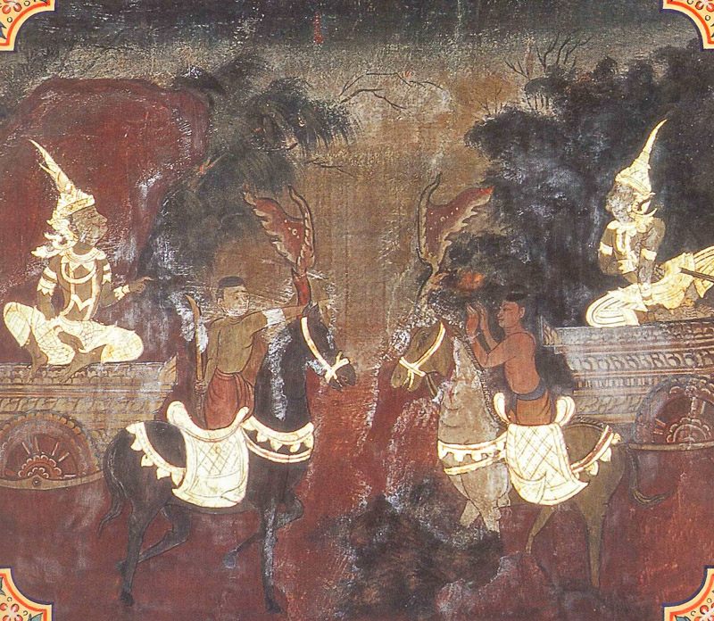 temple painting of Rajovada Jataka