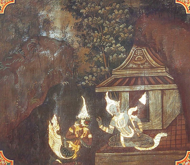 temple painting of Uraga Jataka