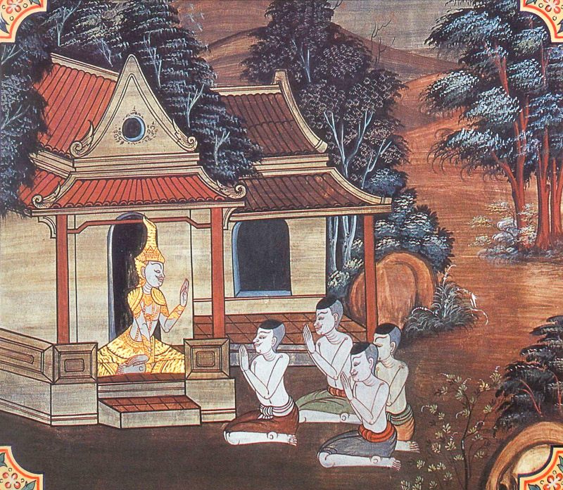 temple painting of Araka Jataka