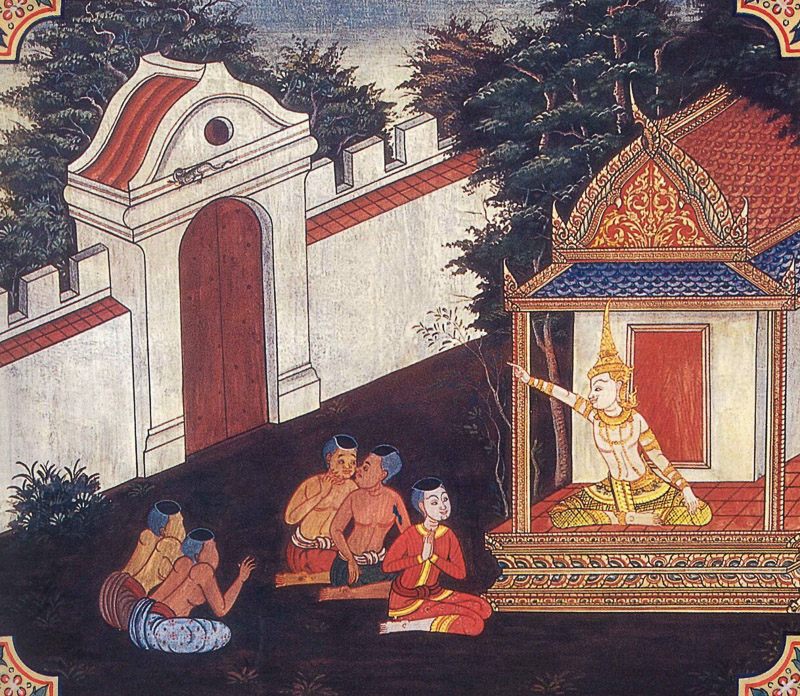 temple painting of Kakantaka Jataka