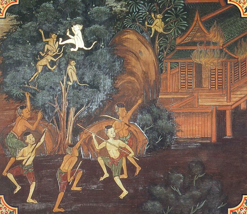 temple painting of Tinduka Jataka