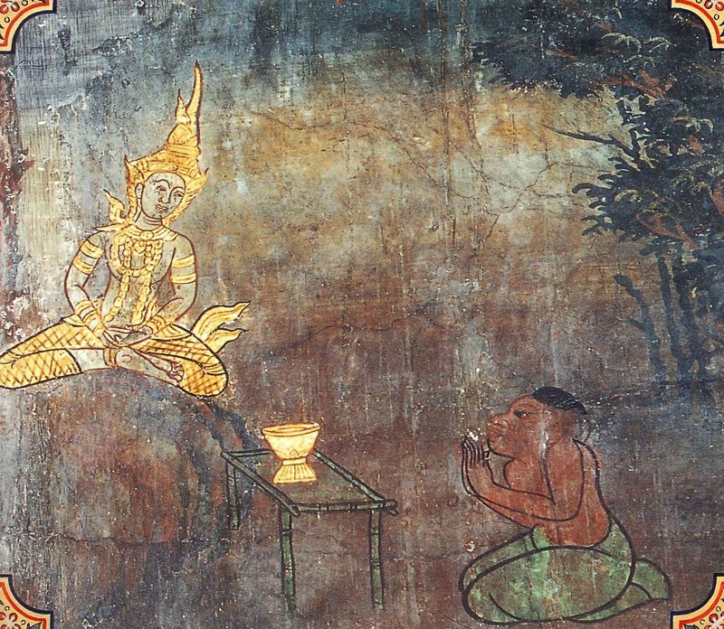 temple painting of Ayacitabhatta Jataka