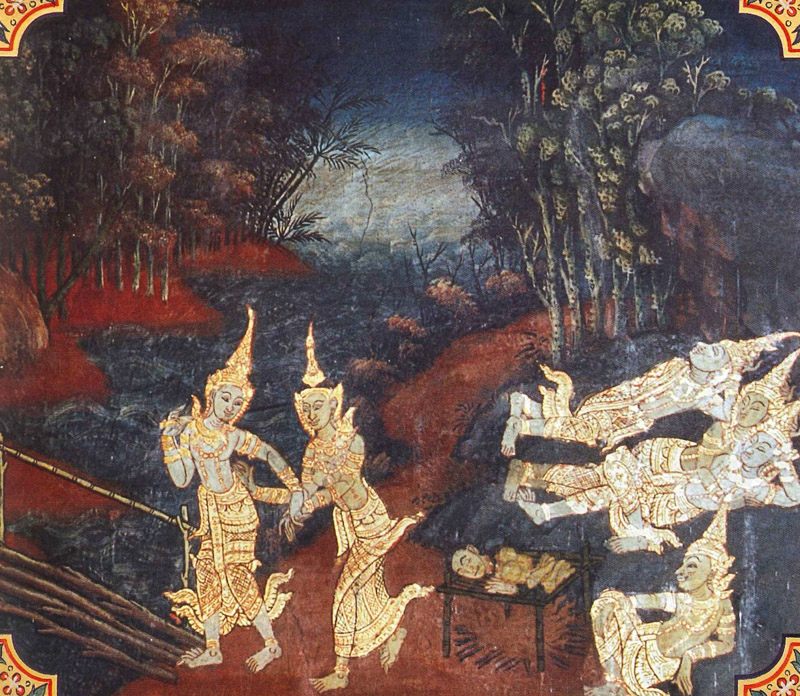 temple painting of Culla-Paduma Jataka