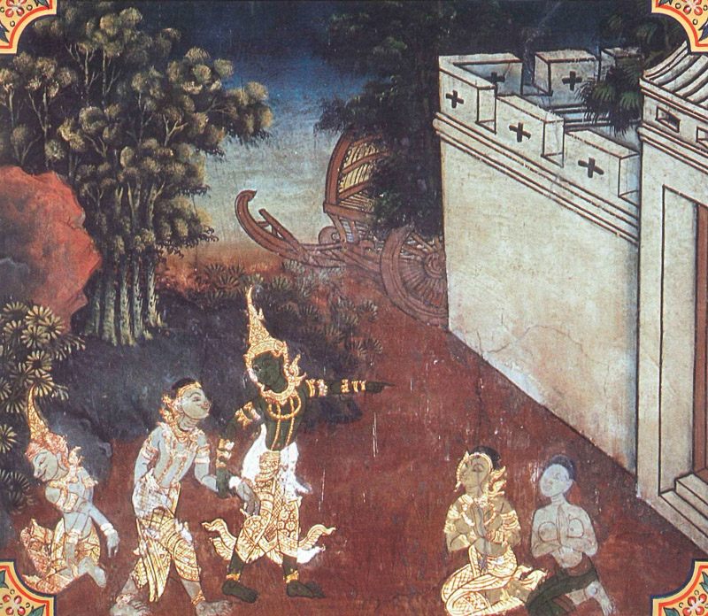 temple painting of Manicora Jataka