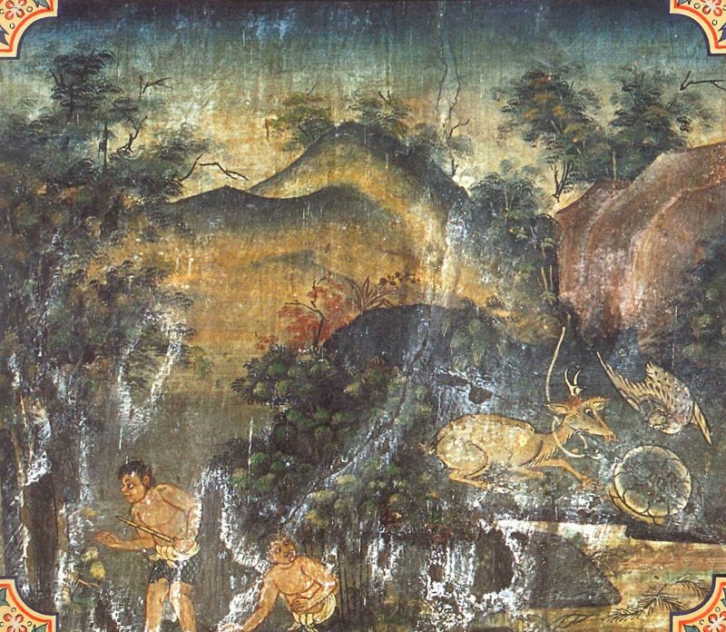 temple painting of Kurunga-Miga Jataka
