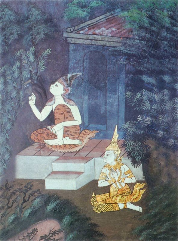 temple painting of Assaka Jataka