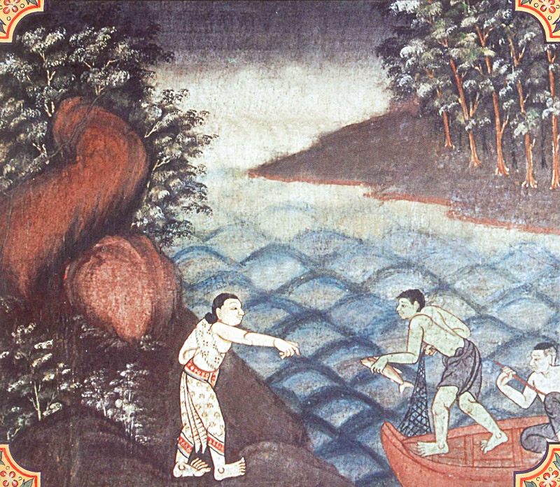 temple painting of Maccha Jataka