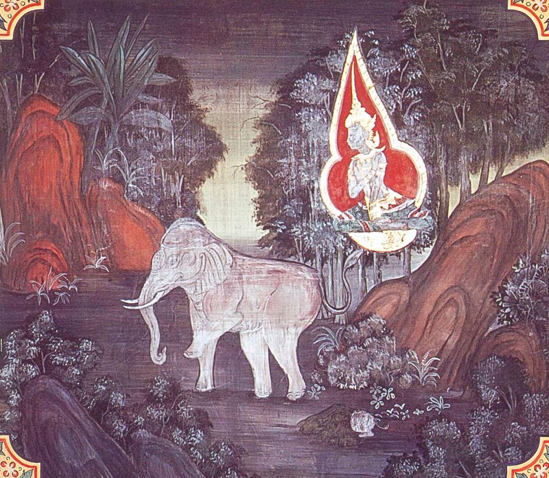 temple painting of Gutha-Pana Jataka