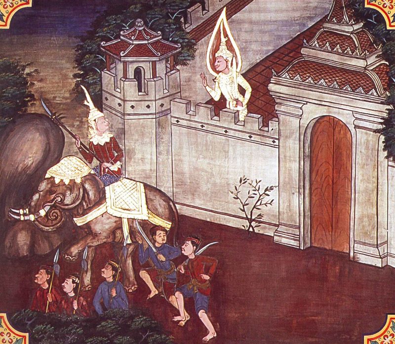 temple painting of Palayi Jataka