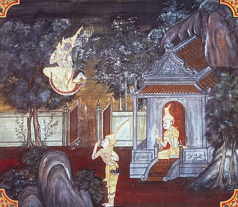 temple painting of Asitabhu Jataka