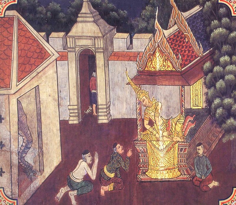 painting of Abhinha Jataka