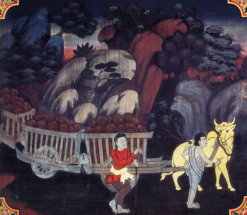 painting of Nandivisala Jataka