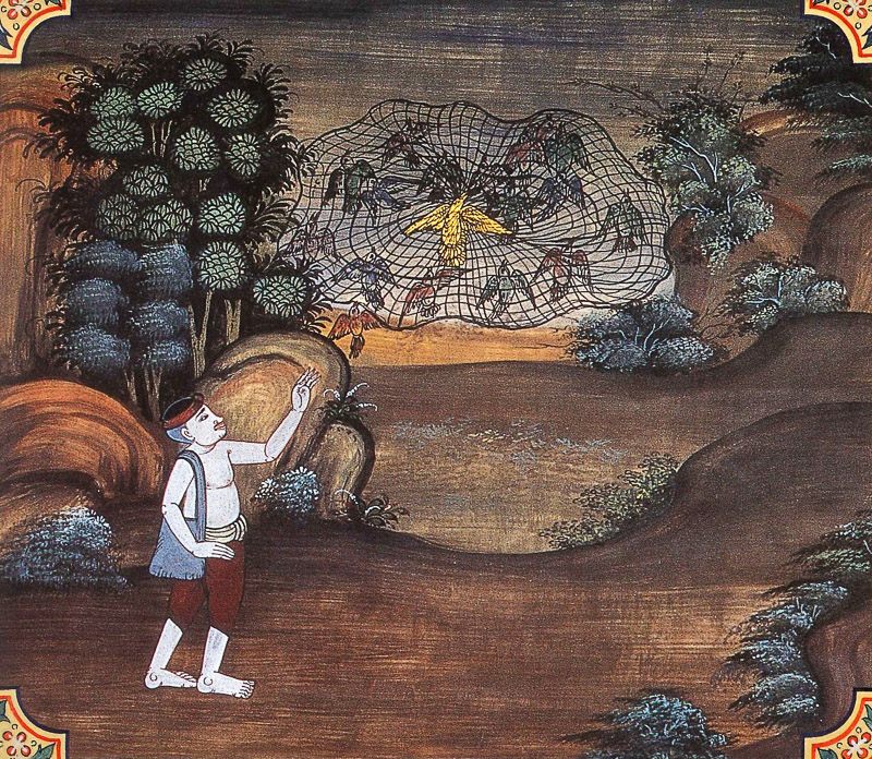 painting of Sammodamana Jataka