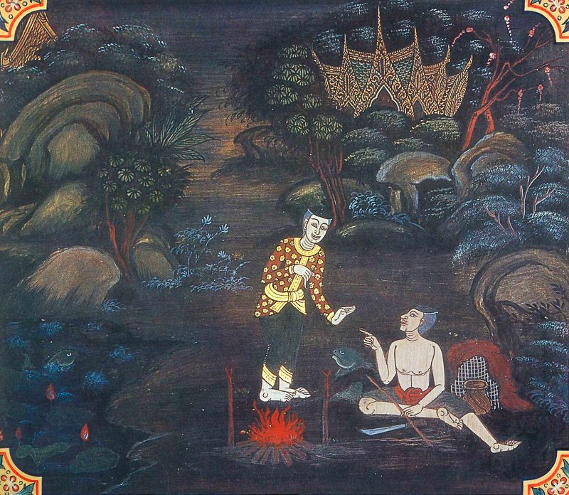 painting of Maccha Jataka