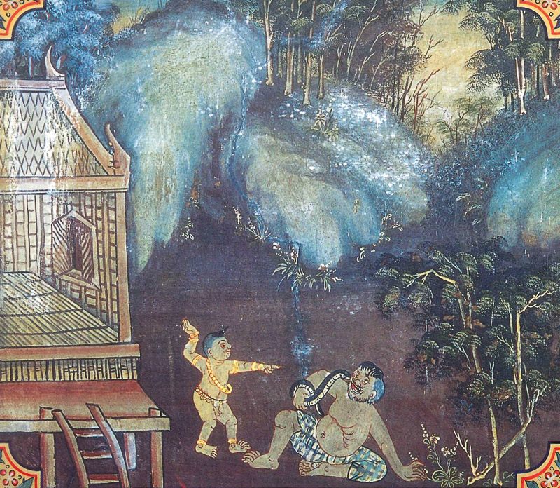 temple painting of Saliya Jataka