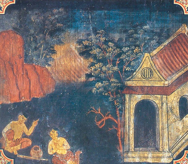 temple painting of Nanda Jataka