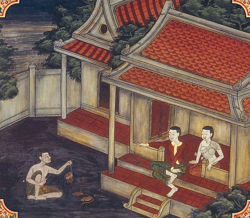 painting of Cullaka Setthi Jataka