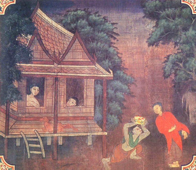 temple painting of Khadirangara Jataka