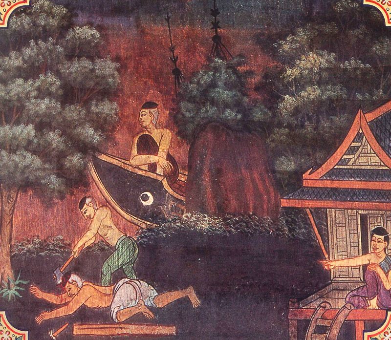 painting of Makasa Jataka