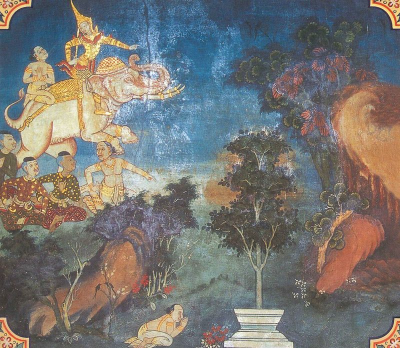 temple painting of Kalinga-Bodhi Jataka