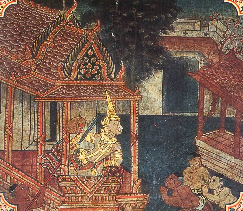 temple painting of Dummedha Jataka