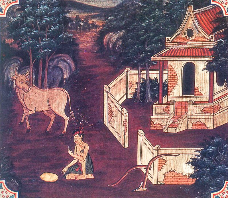 painting of Kancanakkhandha Jataka