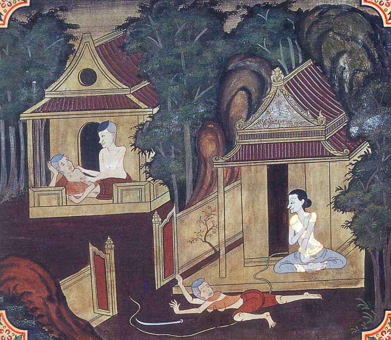 painting of Asatamanta Jataka