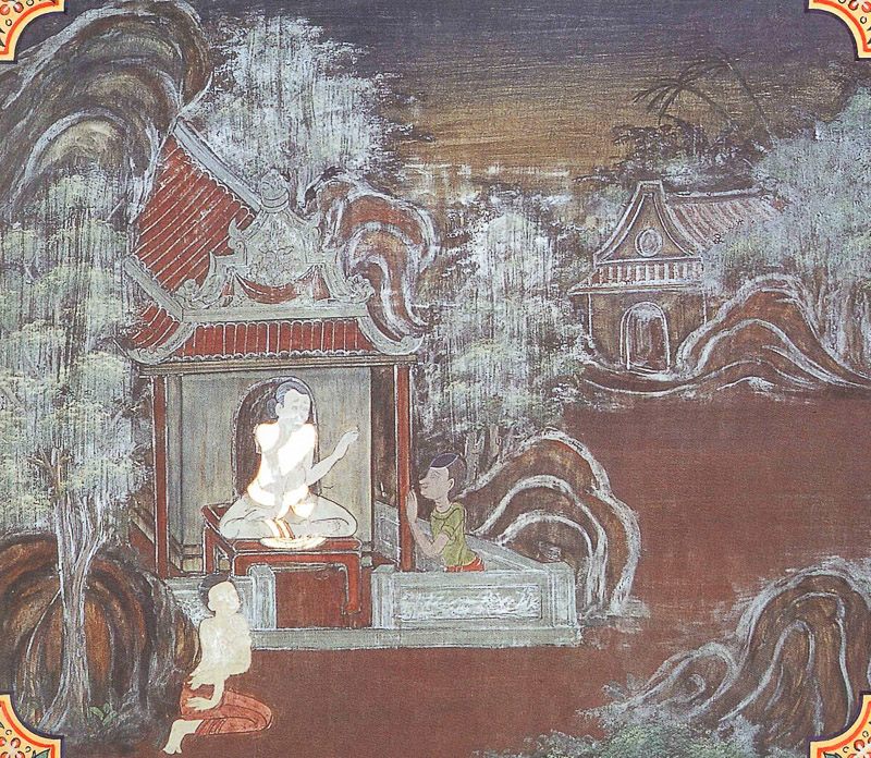 temple painting of Durajana Jataka