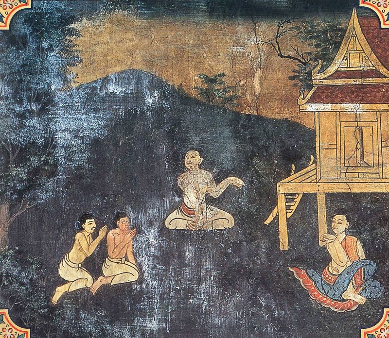 painting of Anabhirati Jataka