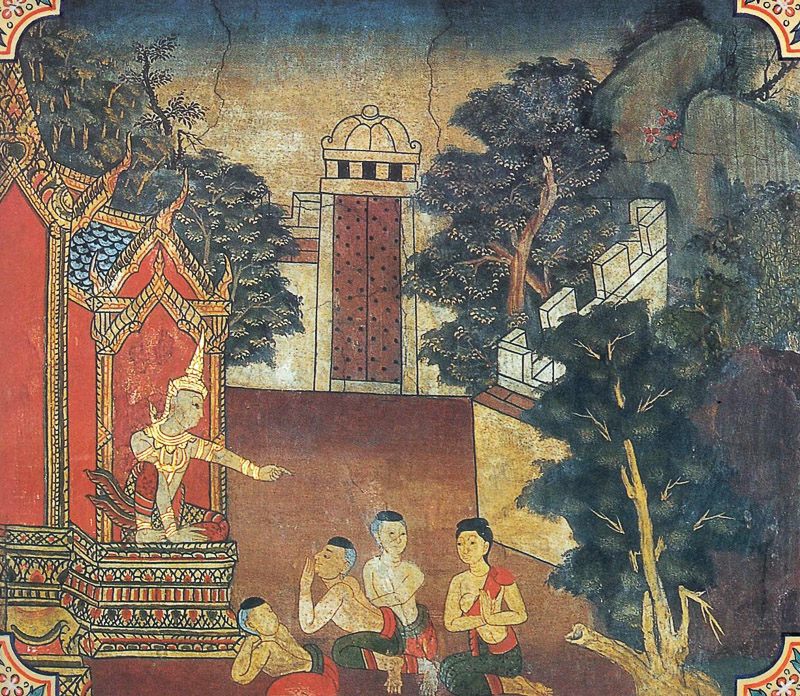 temple painting of Ucchanga Jataka