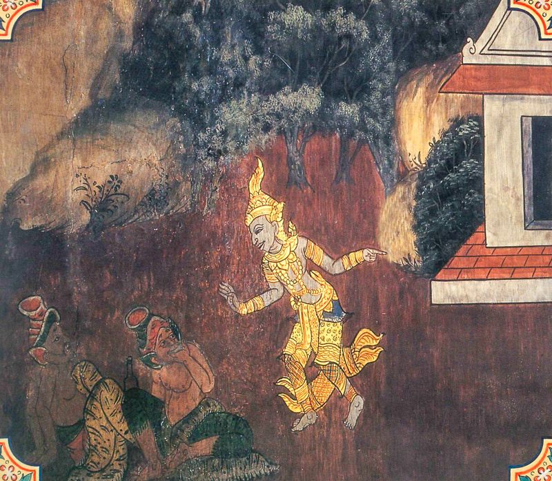 temple painting of Surapana Jataka