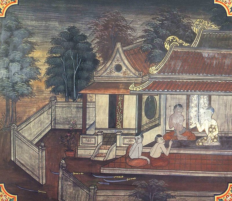 temple painting of Kalakanni Jataka