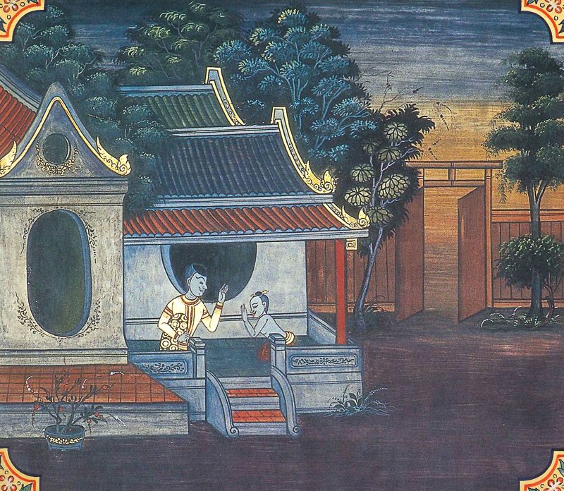 temple painting of Atthassadvara Jataka