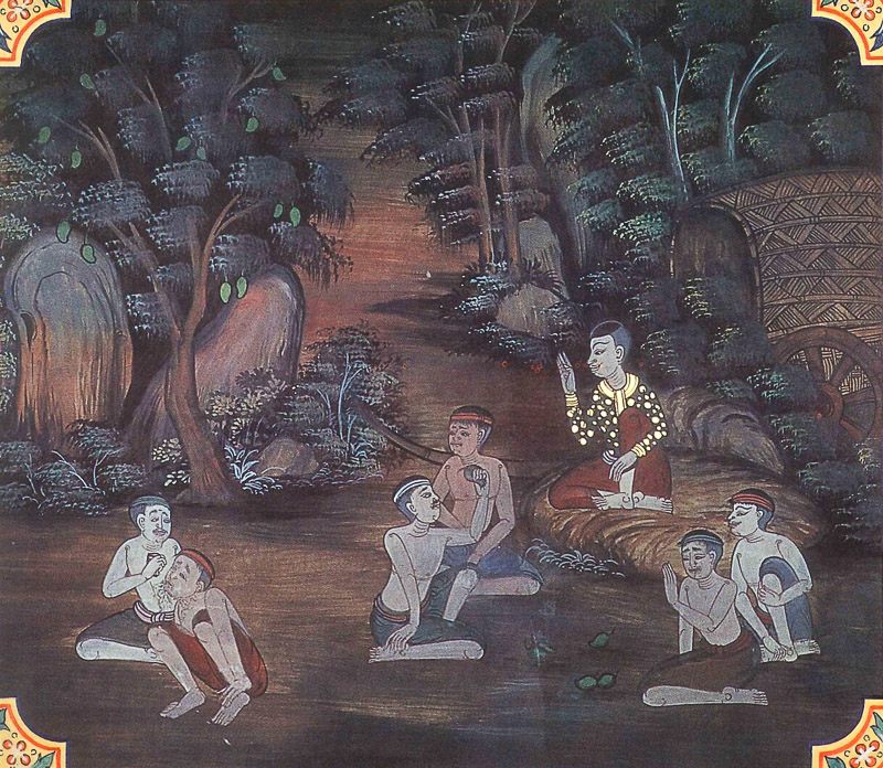 temple painting of Kimpakka Jataka