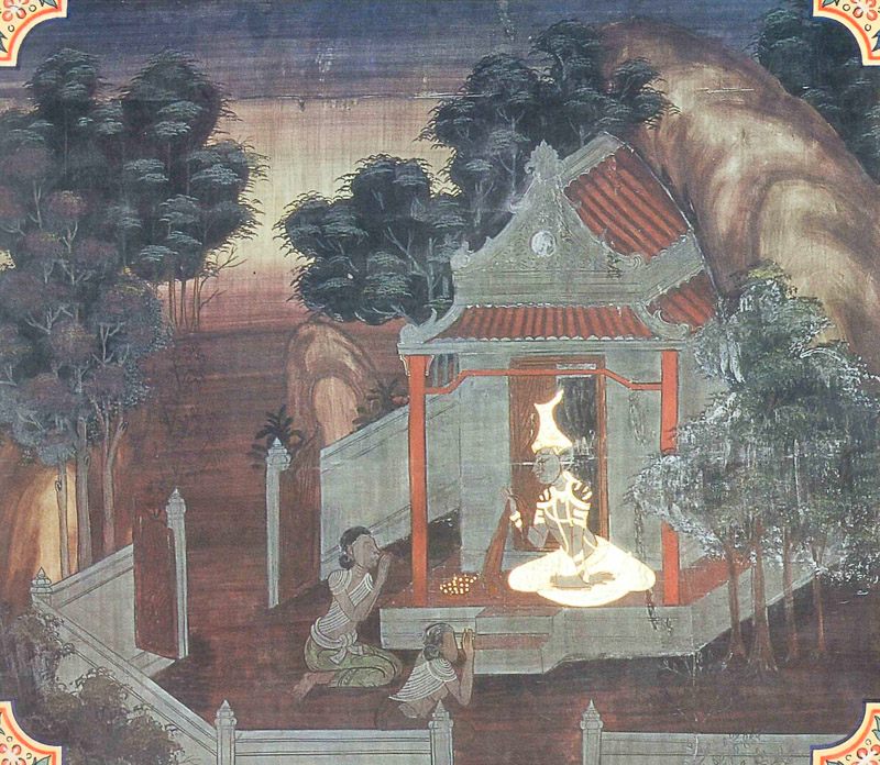 temple painting of Mamgala Jataka