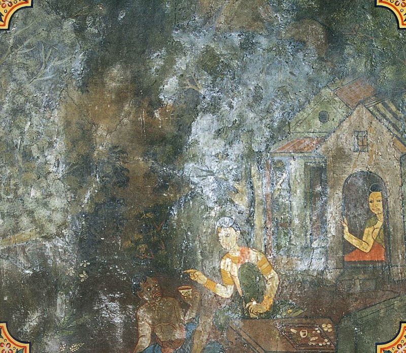 temple painting of Litta Jataka