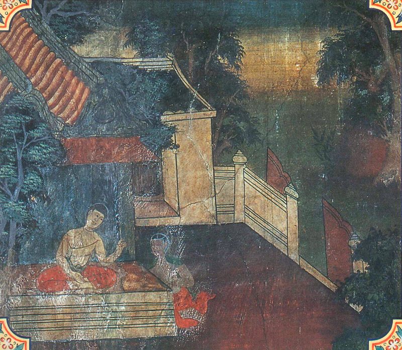 temple painting of Namasiddhi Jataka