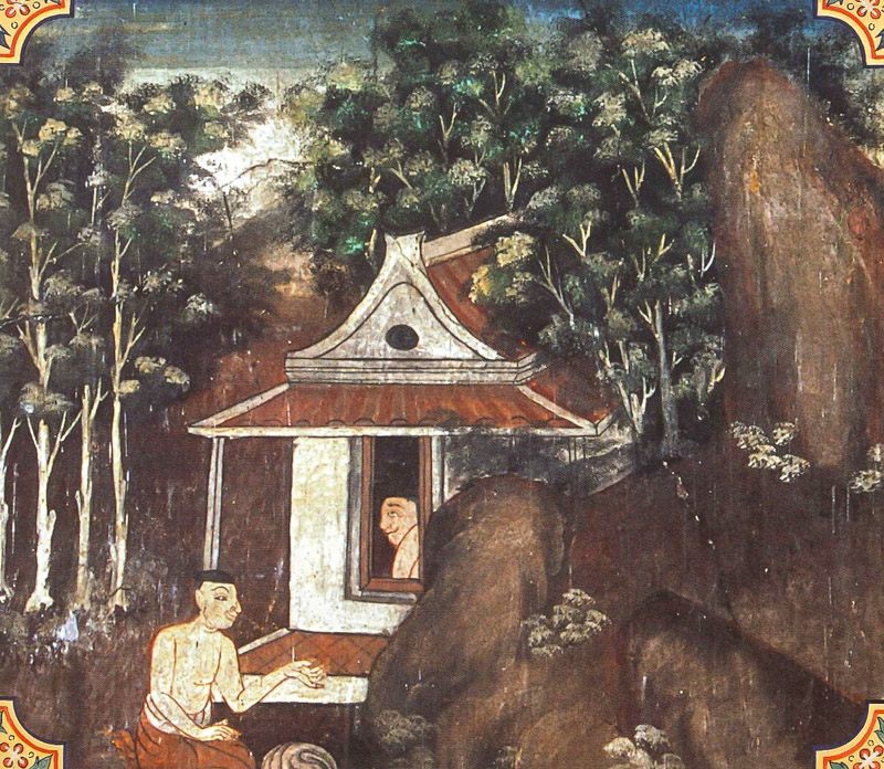 temple painting of Ucchittha-Bhatta Jataka