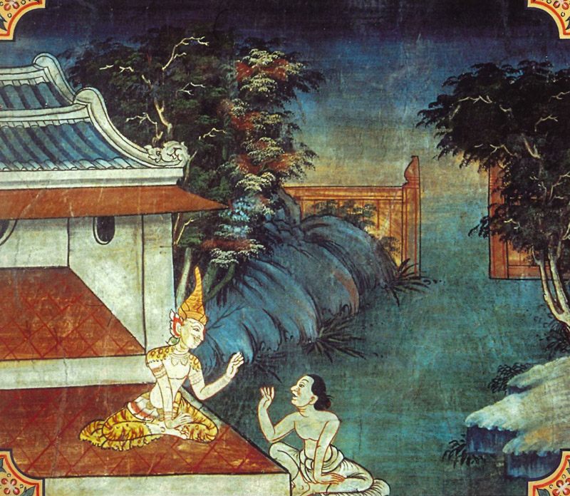 temple painting of Viticcha Jataka