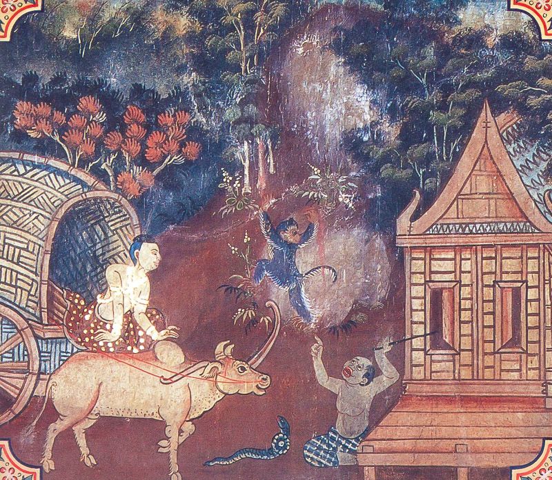 temple painting of Salaka Jataka