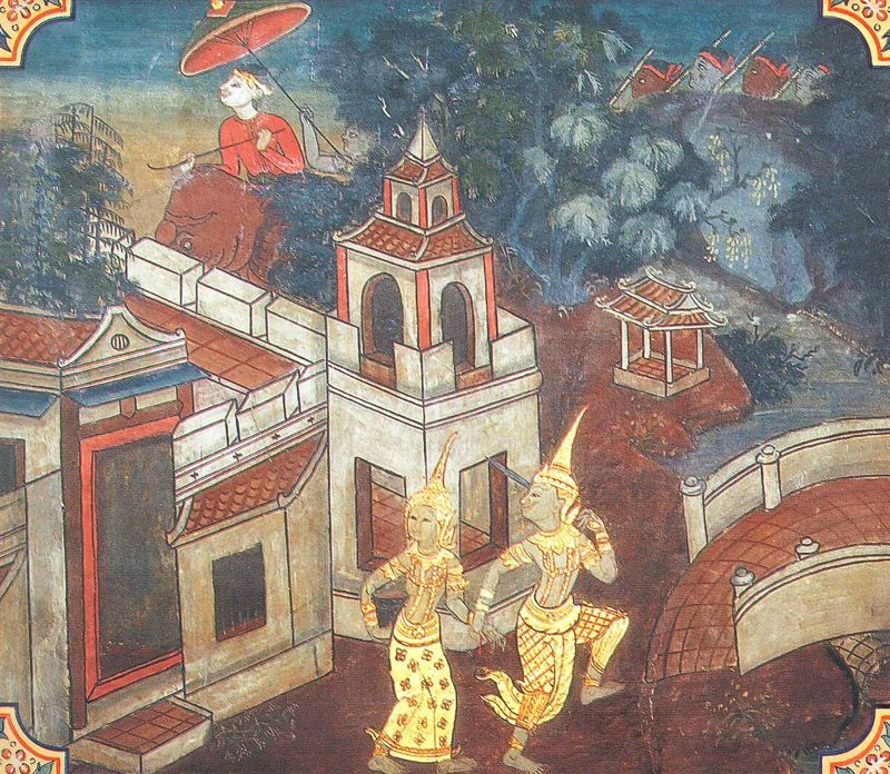 temple painting of Mudu-Pani Jataka