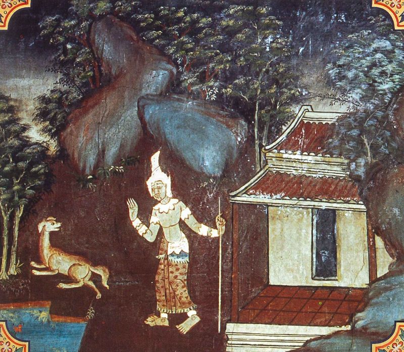 temple painting of Udapana-Dusaka Jataka