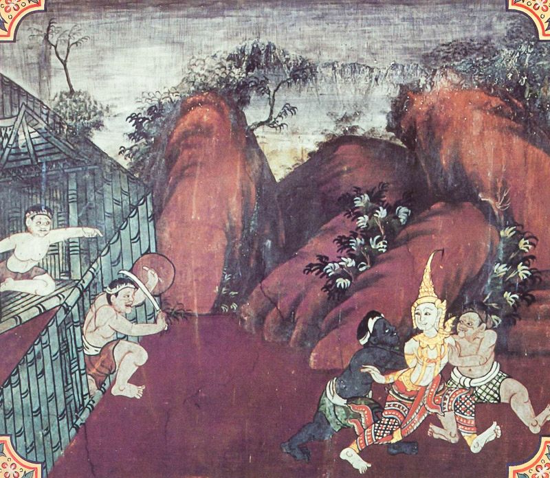 temple painting of Nana-Cchanda Jataka