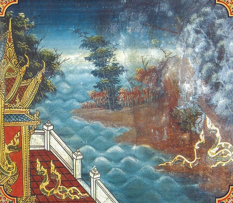 temple painting of Daddara Jataka