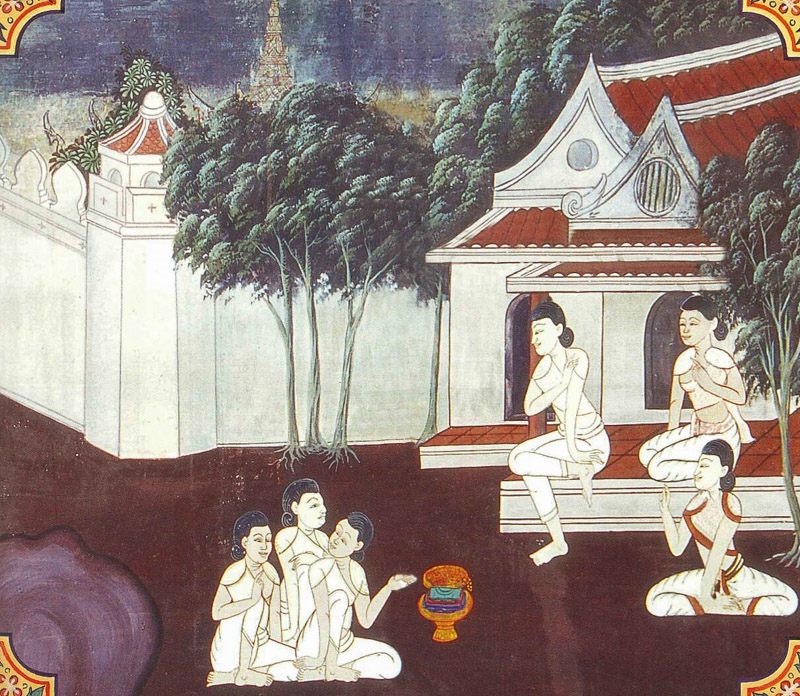 temple painting of Silavimamsana Jataka